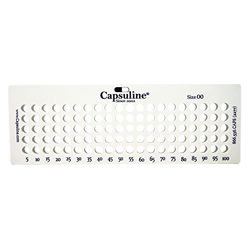 Size 00 Capsule Holding Tray by Capsuline - 100 Count Size 00 Capsule Holding Tray by Capsuline - 100 Count