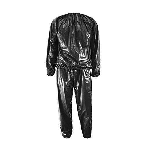 Heavy Duty Sweat Sauna Suit Anti-Rip Training Fitness Weight Loss Slimming Clothes Solid Color Exercise Sport Gym Suit