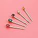 Lurrose Decorative Bobby Pins: 5pcs Colorful Gem Bobby Pins - Hair Clip for Women Hair Accessories (Mixed Style)