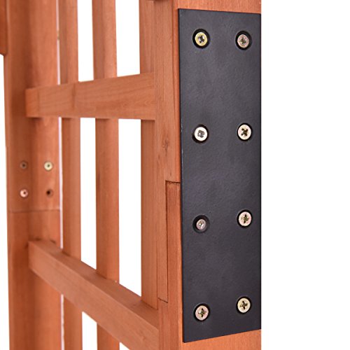 Giantex-85-Outdoor-Wooden-Garden-Arbor-Arch-Trellis-Pergola-Trellis-Providence-Arbor