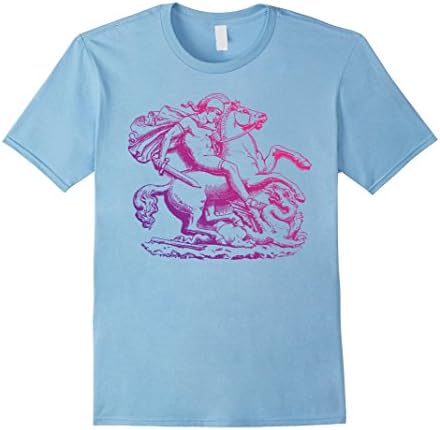 Mens Awesome Dragon Slayer TShirt Small Baby Blue