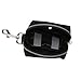 Vivifying Dog Poop Bag Holder, Durable Waste Bag Dispenser with Stainless Carabiner Clip for Dog Walking Running Hiking (Black)