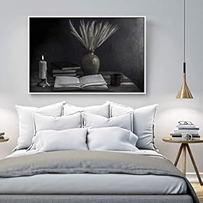 Floating Framed Canvas Wall Art for Living Room, Bedroom Still Life Canvas Prints for Home Decoration Ready to Hang - 16x24 inches