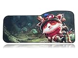 League of Legends Extended Size Custom Professional Gaming Mouse Pad - Anti Slip Rubber Base - Stitched Edges - Large Desk Mat - 28.5