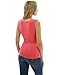 PattyBoutik Women V Neck Crossover Twist Front Sleeveless Blouse (Coral Pink Medium)