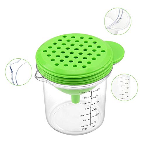 Hunputa Lemon Squeezer,Lemon Orange Juicer Citrus Press Juicer Manual Fruit Squeezer Juice Extractor with Strainer and Container - Thumbnail 3