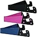 HONSKY 3 Packs of Pocket-sized V Smart Phone Holder, Tablet Stands for Most Android Smartphones, Tablets, E-readers, Durable Plastic Body - Rose Red, Deep Blue, Black