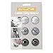 D-Line Cable Tidy Clips - Self-Adhesive - Multipurpose Cord Holder - Cable Tidy Bases 6pk, Black/Gray/White