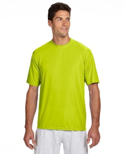 A4 Men's Cooling Performance Crew Short Sleeve T-Shirt, Safety