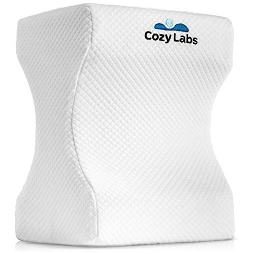 Cozy Labs Orthopedic Knee Pillow for Side Sleepers - Sciatica Relief, Back Pain, Leg Pain, Hip and Joint Pain - Improves Sleep Quality and Posture - Surgery Recovery Aid - Memory Foam Wedge Contour Cozy Labs Orthopedic Knee Pillow for Side Sleepers - Sciatica Relief, Back Pain, Leg Pain, Hip and Joint Pain - Improves Sleep Quality and Posture - Surgery Recovery Aid - Memory Foam Wedge Contour