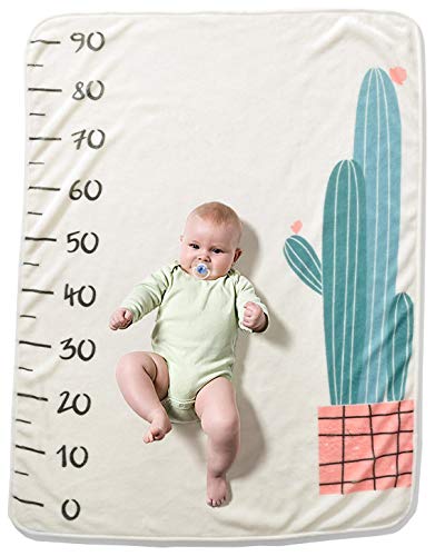 新生児 乳児 女の子 男の子 ブランケット 厚手 超柔らか ブランケット ベビーマイルストーン Chris Le 赤ちゃんへの贈り物に最適 B07gzxn796 サボテン Bmb01 03 In 30x40 3つの可愛いデザイン 天使 サボテン ウサギ 月間写真撮影 毛布ブランケット 独特の素材