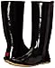Chooka Women's Packable Waterproof Rain Boot With Travel Bag, Black, 9 M US