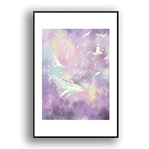 Framed for Living Room Bedroom Whale for