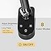 Amico 13W LED Architect Desk Lamp/Clamp Lamp/Metal Swing Arm Task Lamp (Eye-Protective, Touch Control, Gradural Dimming/8 Color Modes, Memory Function) Highly Adjustable Office/Work Light Black