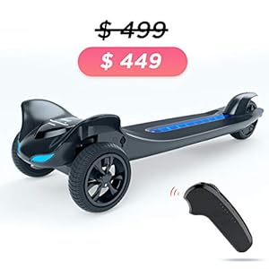 TOMOLOO Electric Skateboard Three Wheels Electronic Skate Scooter Easy Carry Longboard 250W Hub Motor with APP and…