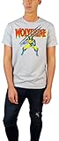 Marvel Mens Wolverine Distressed Graphic Tee
