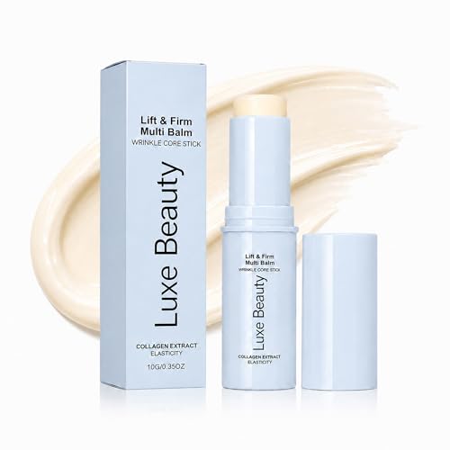 Luxe Beauty Korean Under Eye Balm, 3-in-1 Lift & Firm Multi Stick with Collagen Hydrating, Smoothing, Refreshing Eye Care for Dark Circles, Puffiness & Fine Lines (1PCS)