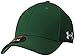 Under Armour Men's Curved Brim Stretch Fit Cap, Forest Green/White, Large/X-Large
