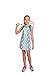 Street Tennis Club Girls Tennis Dress & Golf Outfit, Athletic Skirts Dress with Built-in Shorts - Girls Active Golf and Tennis Clothes Beach Club/Aqua Medium (8-9 Years)