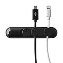 Magnetic Cable Clips - ONME Desktop Cord Management - Multipurpose Cord Organizer with 3-pack Cable Buckles - for Cell phone Cable (less than 4mm) (Black)