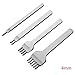 Yingte US. Leathercraft Punch Leather Craft Punch Stitching Hole Tools [4 in 1] (4mm)