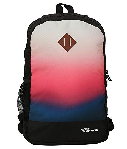 The Vertical 24 Ltrs Black and Orange Casual Backpack (SKY)