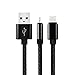 Lightning Cable, 6ft/2M Nylon Braided Lightning to USB Cables Charging&Sync Data Cords for iPhone X/8/8 Plus/7/7 Plus/6/6 Plus/6s/6s Plus/5/5s/SE iPad/iPod (Black,2-Pack)