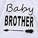 3PCS Newborn Baby Boys Cute Little Brother Romper+Camouflage Pants+Hat Outfits Set (0-6 Months, A1-camo)
