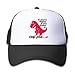 If You're Happy And You Know It Clap Your Hands Dinosaur Mesh Hat Trucker Style Outdoor Sports Baseball Cap With Adjustable Snapback Strap For Kid's Black One Size