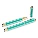 iDream365 Universal Touch Screen Pen for All Touch Screen Tablets,Cell Phones-2Pack Peacock Green/Gold