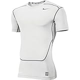 Nike Men's Dri-Fit Pro Combat Base Layer Training Shirt-White-2XL