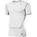 Nike Men's Dri-Fit Pro Combat Base Layer Training Shirt-White-2XL
