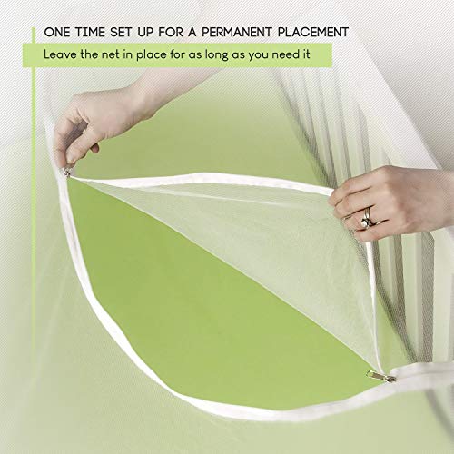 Mosquito Net for Crib - Baby Crib Net to Protect from Insects & Keep Baby in Safely - with Zipper Feature for Quick, Easy Access (by Luigi's)