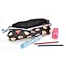 Buytra Emoji Pencil Pen Case Pouch Bag with Zipper for Girls,Kids,School Student Stationery Office Supplies,Black,Set of 2