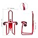 Water Bottle Cages, Dimples Excel Bike Bicycle Lightweight Water Bottle Holder Cages Brackets (2 PACK ( Red + Red ))