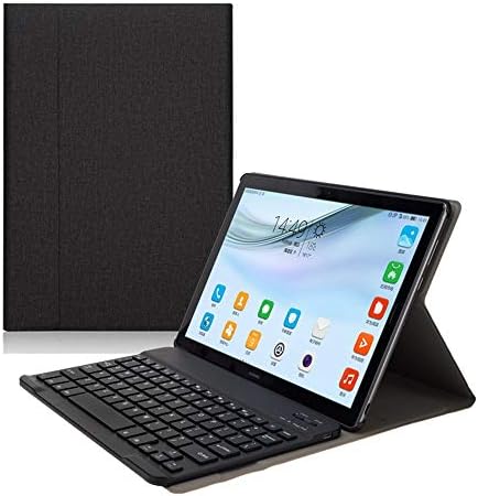 One Ultra-thin Smart Bluetooth Keyboard + Flip Stand Tablet Case Cover For Huawei Mediapad M5 8.4 (Black)