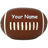 Personalized Sports Ball Football Theme Ceramic Piggy Bank Coin Bank with Custom Name
