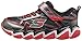 Skechers Kids Boys Skech Air 3.0 Rupture Sneaker (Little Kid/Big Kid), Gunmetal/Red, 12 M US Little Kid