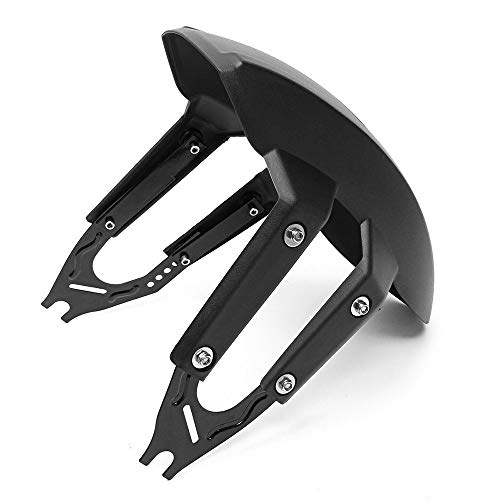 Merssavo Universal Motorcycle Rear Wheel Cover Fender Splash Guard Mudguard+Bracket Black