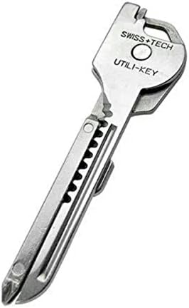 Multi-Purpose Stainless Steel Key Tool With Mini Knife, Folding Knife, Key Holder, Cutter Serrated Knife For Outdoor Survival