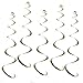 SUNBEAUTY Gold Color Foil Hanging Swirl Decorations Swirl Party Decorations Party Accessory Shower Birthday (14pc)