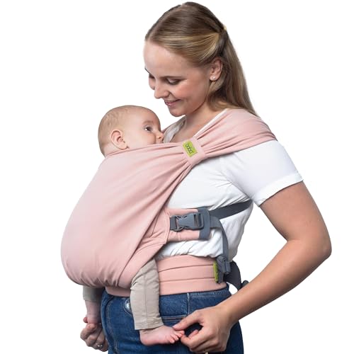 Boba Pre-Wrapped Baby Wrap Carrier with Buckle, Easy Adjust Soft
