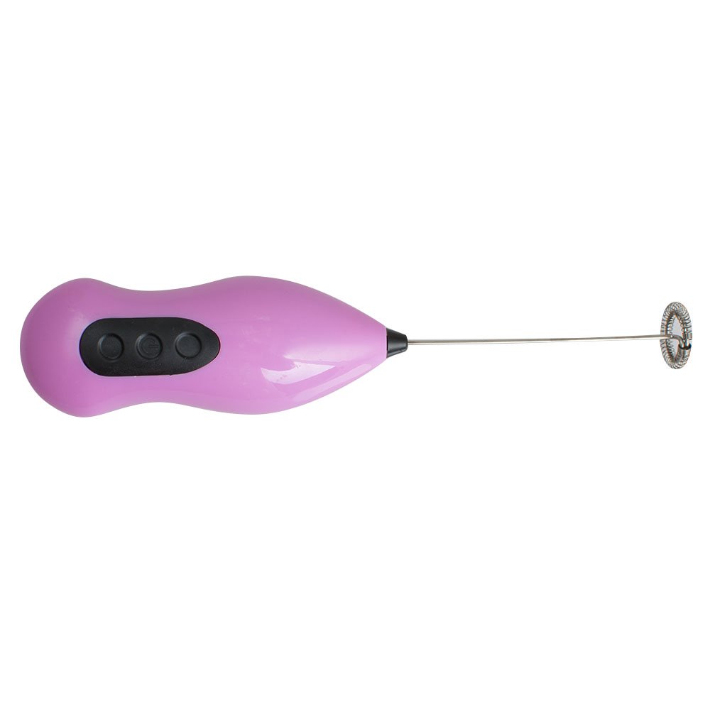 Vinmax Handheld Electric Coffee Mixer, Egg Beater Blender ABS Plastic Handle Stainless Steel Stem and Whisking Head, Pink