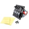 T-Tocas-Waterproof-Flush-Mount-4-Gang-Rocker-Switch-Panel-12V-Cigarette-Power-Socket-Double-USB-Ports-Intergrate-for-12v-24v-DC-RV-Auto-Boat-Yacht-Blue-LED-Indicator
