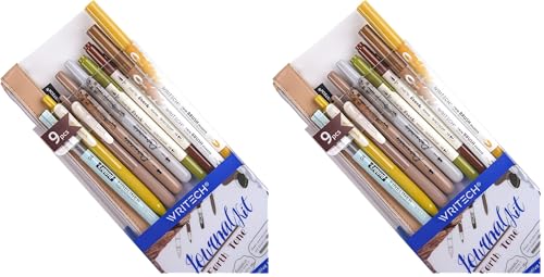 WRITECH Journaling Gel Pens Highlighters: 0.5mm Fine Point Retractable Gel Ink…