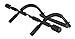 KLB Sport Heavy-Duty Upper Body Workout Chin-Up/Pull-Up Bar, Easy Gym Doorway Exercise Strength Fitness Equipment, Black (Black)