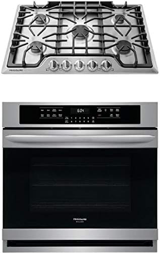 Frigidaire Gallery Series 2 Piece Stainless Steel Kitchen Package With FGGC3047QS 30" Gas Sealed Burner Style Cooktop and FGEW3065PF 30" Electric Single Wall Oven
