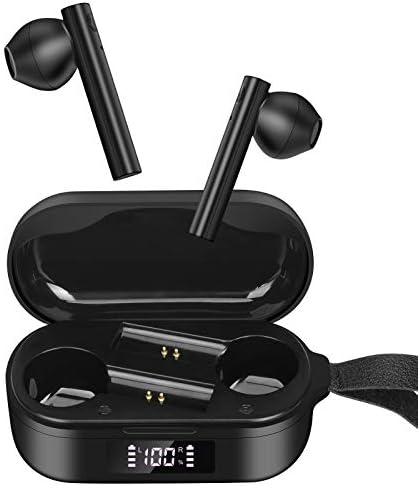 PONYBRO Bluetooth Headset with Mic for Cell Phones/Tablet/PC (Black)