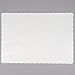 Fit Meal Prep 200 Pack Disposable Paper Placemats, 14 x 10 Inch White with Decorative Wavy Scalloped Edge for Restaurant Catering Dining Table, Baby Kids Birthday Parties