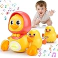 Baby Toys 6-12 Months Musical Duck Toy Set 3 4 5 6 7 8 9 Months Old Tummy Time Infant Newborn Crawling Moving Light Up Toys for Babies 0-3-6 12-18 Months Birthday Shower Gifts for 1 Year Old Boy Girl